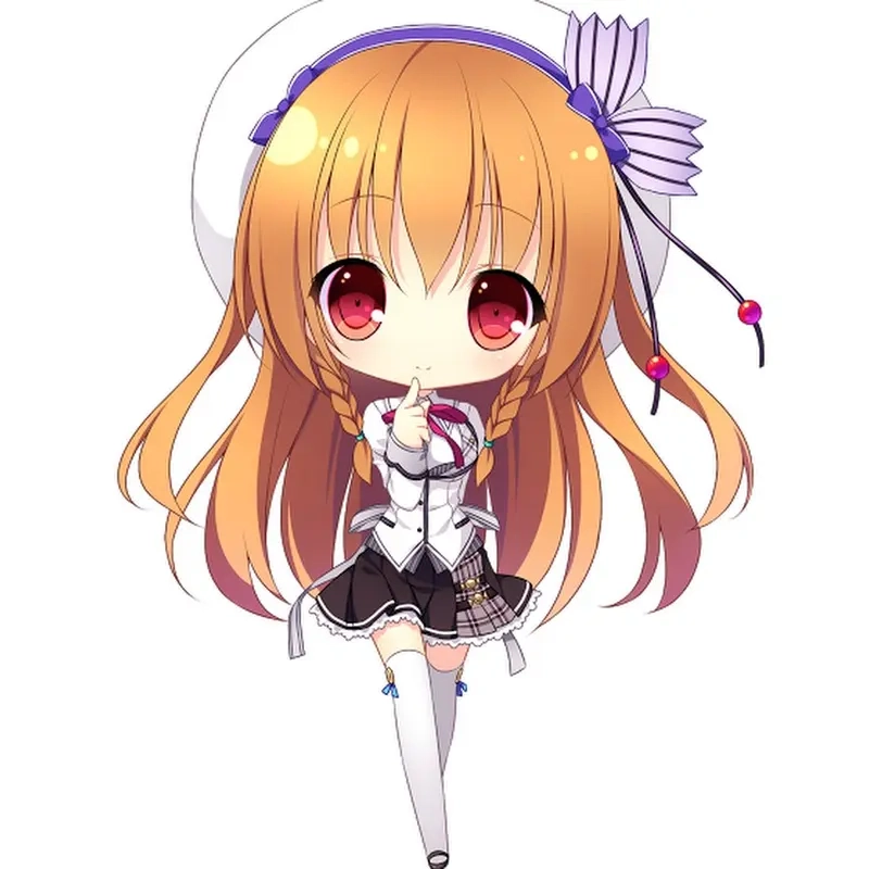 Mê mẩn từ cái nhìn đầu tiên với ngộ nghĩnh chibi hình nền cute