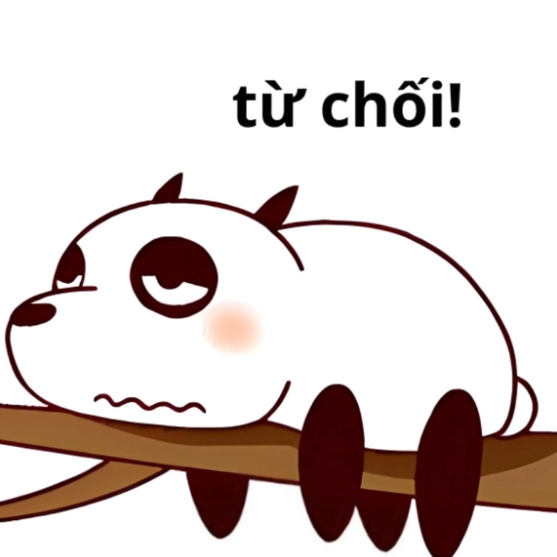 Meme bị từ chối hài hước, biểu cảm thất vọng dễ thương