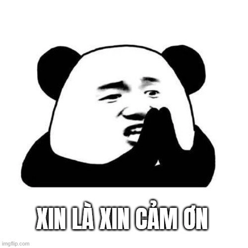 Meme cảm ơn rất nhiều giản dị mà chân thành hết mức