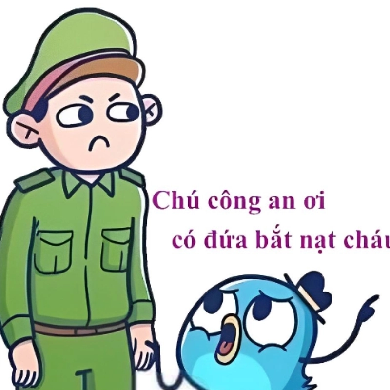 Meme công an vẫy tay tưởng chào nhưng hóa ra kiểm tra giấy