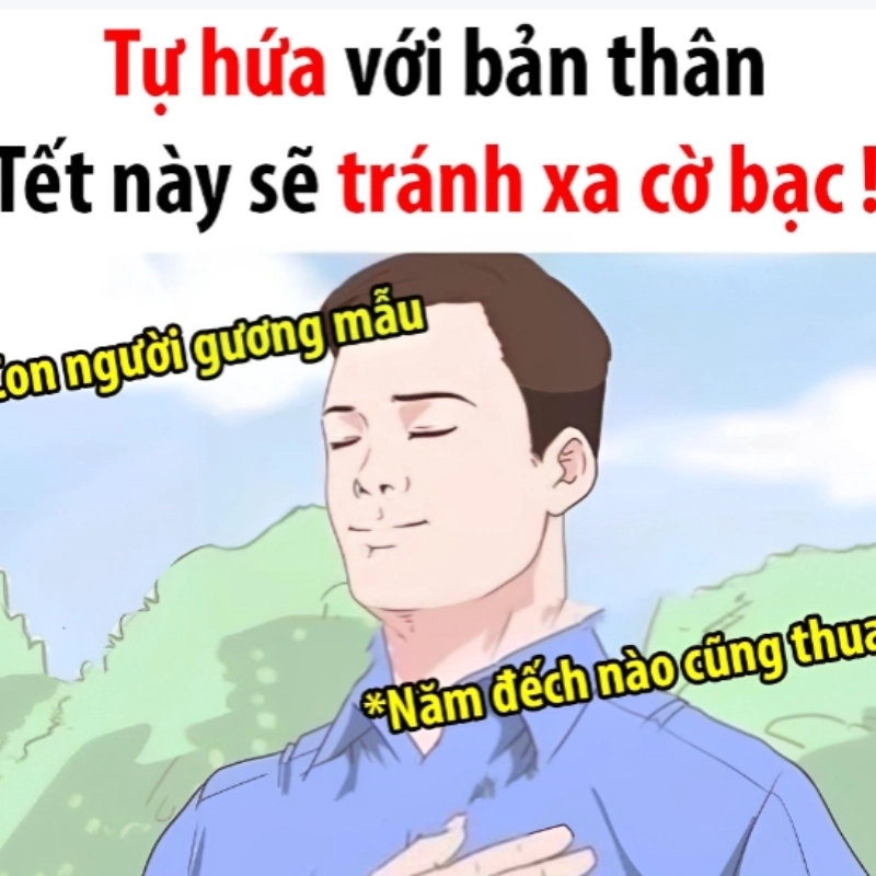 Meme đánh bài ngày Tết – biểu cảm căng thẳng, hài kịch và giải trí