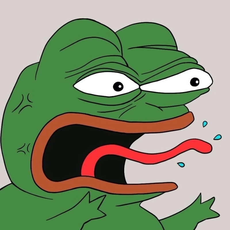 Meme ếch xanh tức giận nhưng vẫn giữ nguyên sự đáng yêu
