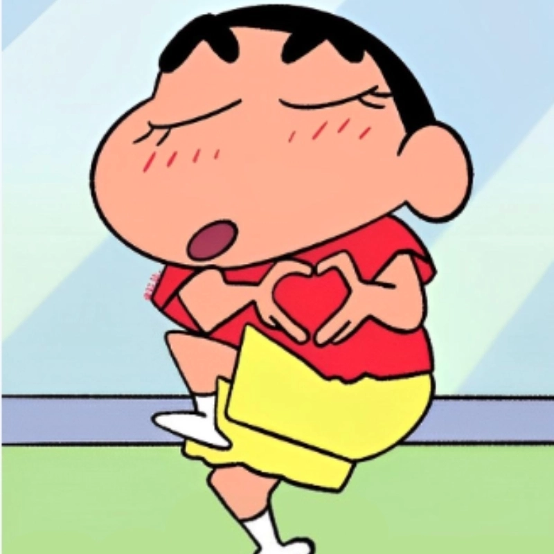 Meme hình shin cậu bé bút chì dễ thương gây cười ngây ngô