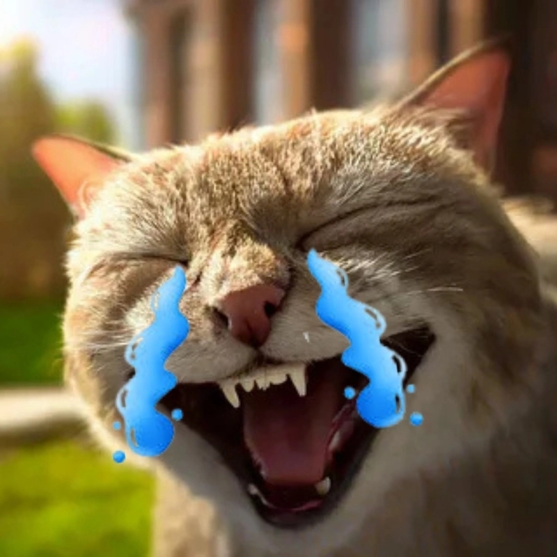 Meme mèo cute khóc là lựa chọn hoàn hảo để chia sẻ cảm xúc