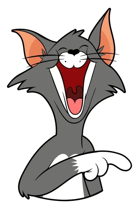 Meme mèo Tom chỉ tay thể hiện sự quyết đoán