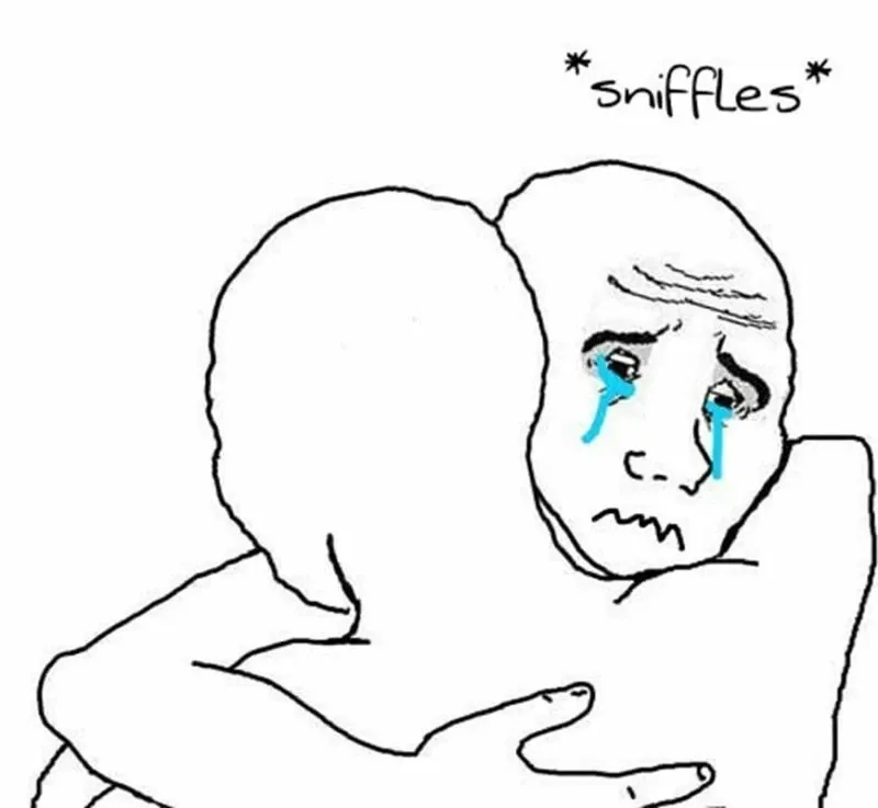 Meme ôm an ủi giúp lan tỏa sự đồng cảm chân thành