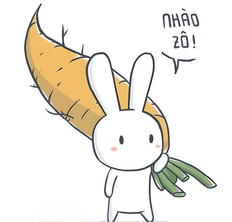 Meme thỏ đánh siêu hài, biểu cảm lầy lội