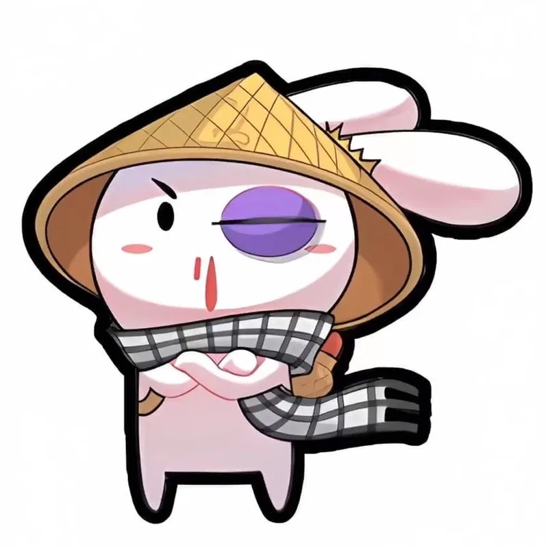 Meme thỏ hồng cháy quần, biểu cảm ngại ngùng