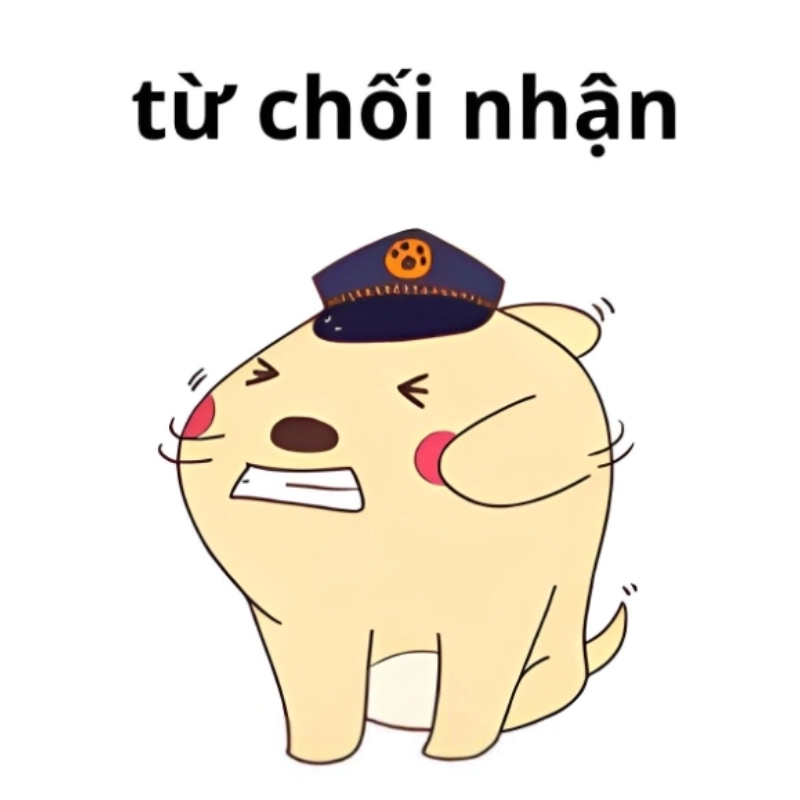 Meme tôi từ chối hài hước, biểu cảm không đồng ý cực chất