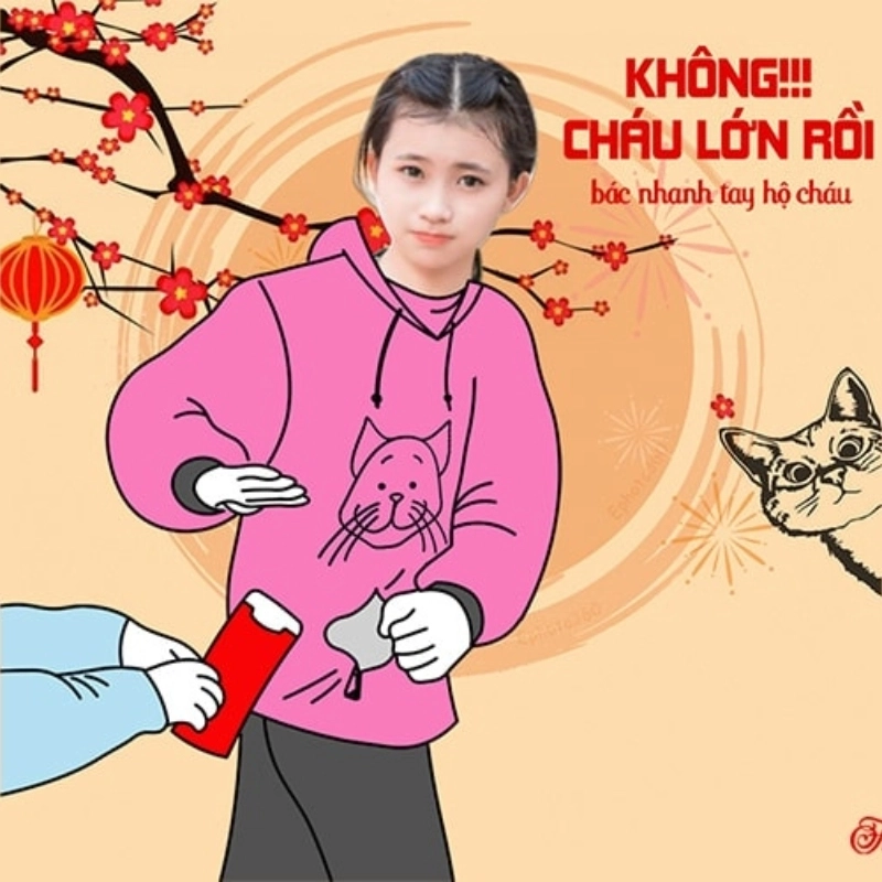 Meme xin từ chối hài hước, biểu cảm không đồng ý một cách lịch sự
