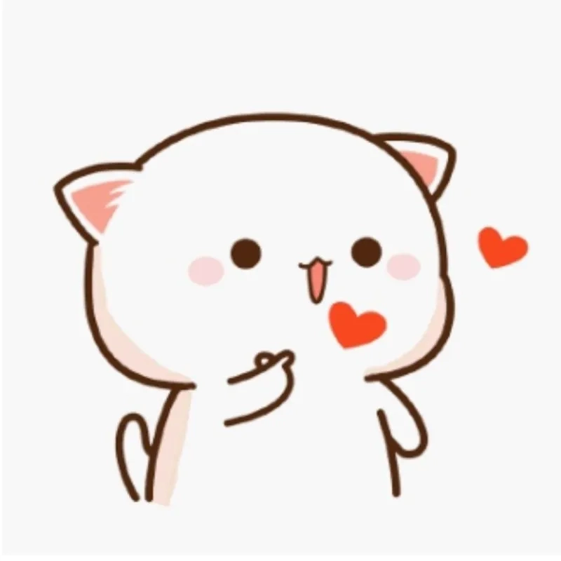 Mèo thả tim meme siêu cưng, nhìn là muốn “auto crush”