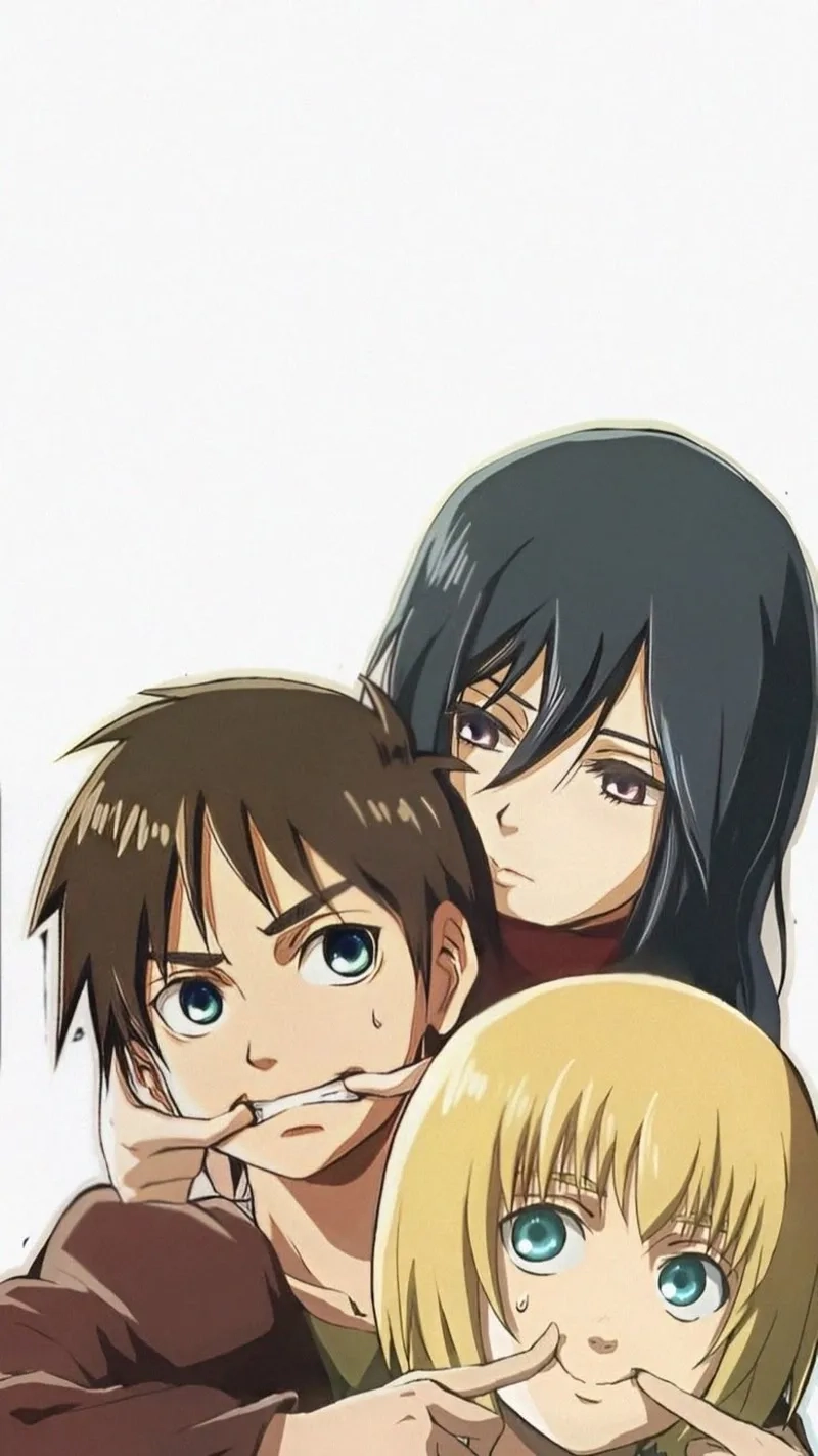 Mối quan hệ phức tạp giữa Eren Mikasa Armin đã tạo nên một tam giác tình yêu thú vị