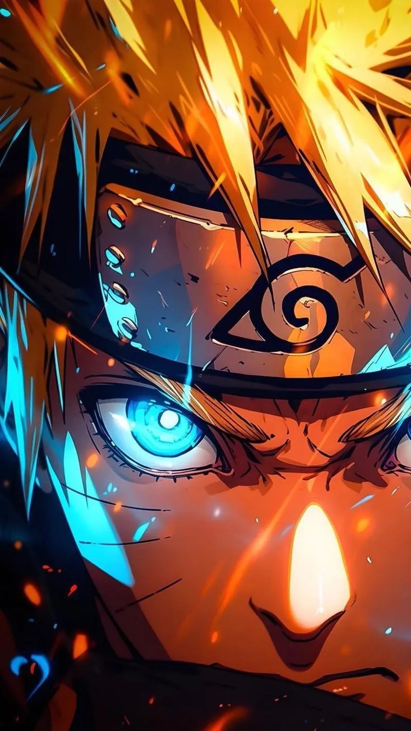 Naruto hình ngầu thể hiện tinh thần chiến đấu