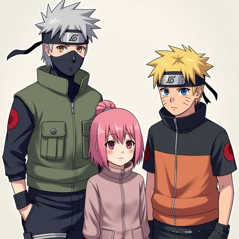 Naruto Kakashi Sakura sát cánh bên nhau vượt mọi thử thách