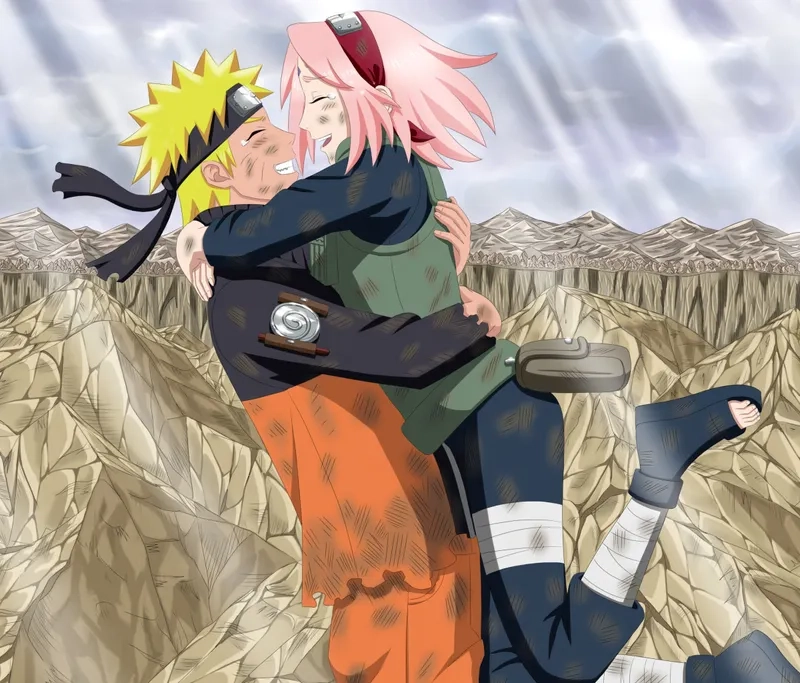 Naruto Uzumaki Sakura Haruno là hai nhân vật chính nổi bật