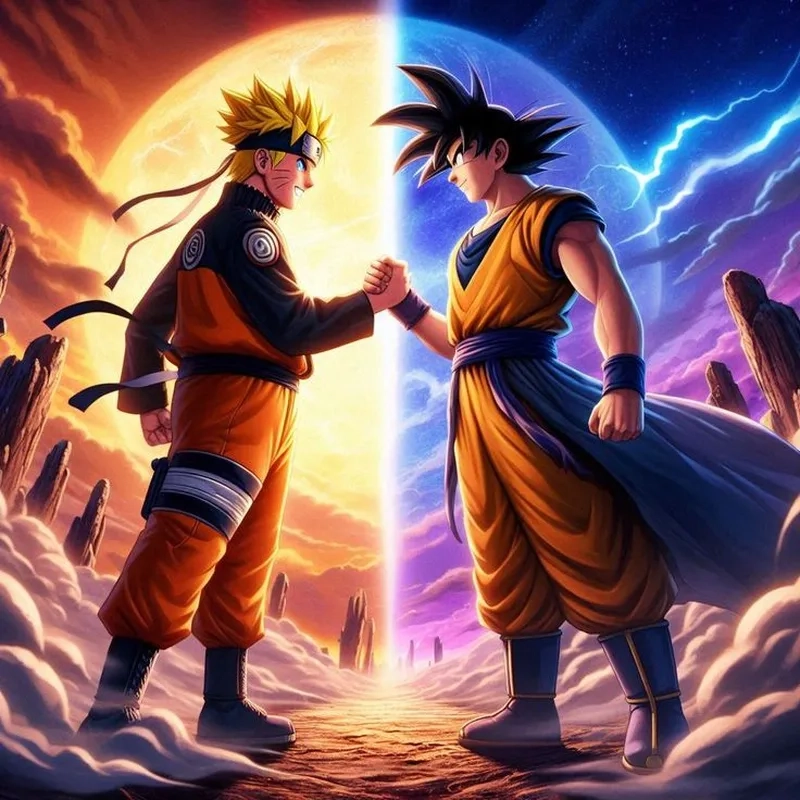 Naruto vs Goku, hai huyền thoại đối đầu, ai sẽ chiến thắng.