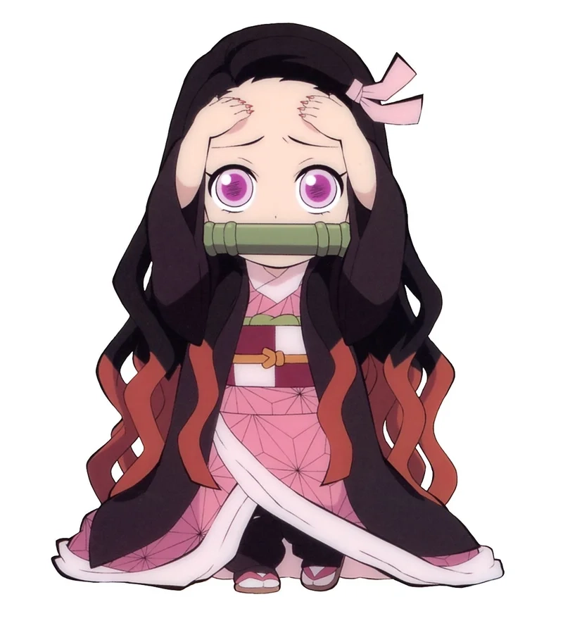 Nezuko chibi cute đơn giản dễ vẽ cho các fan yêu thích anime