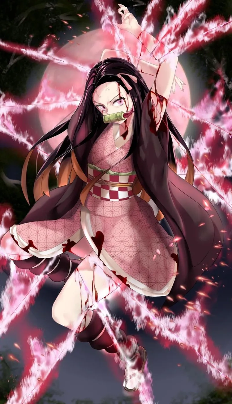Nezuko wallpaper iPhone sắc nét và đẹp mắt