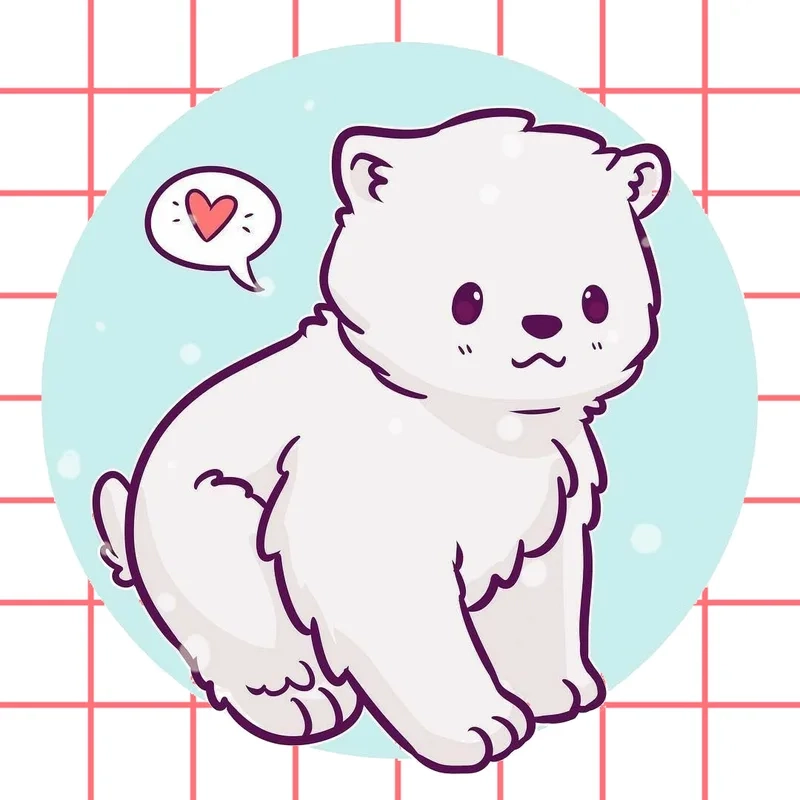 Ngắm nhìn gấu tuyết chibi đáng yêu mỗi ngày