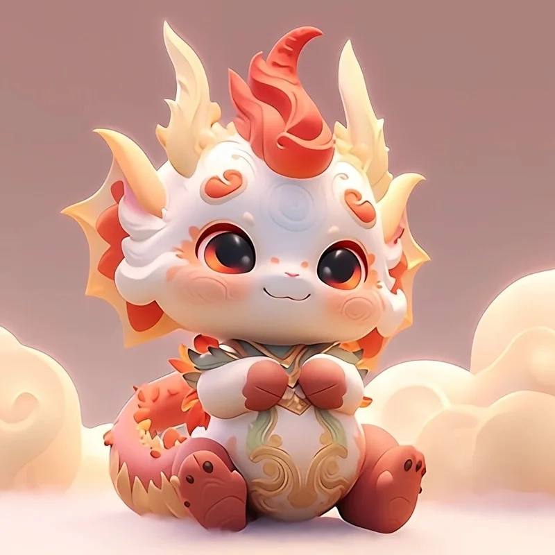 Ngất ngây với kawaii rồng chibi cute cực hiếm