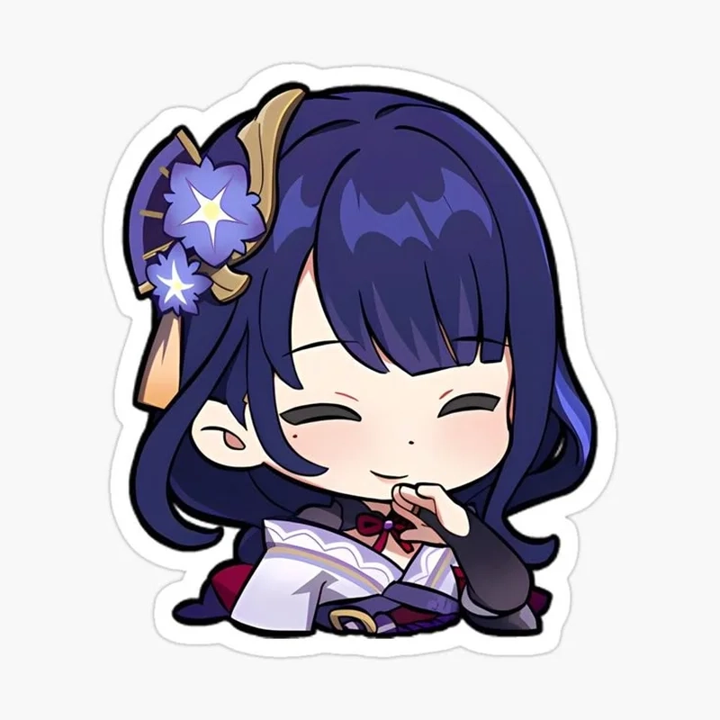 Nghệ thuật raiden shogun chibi art đẹp không góc chết