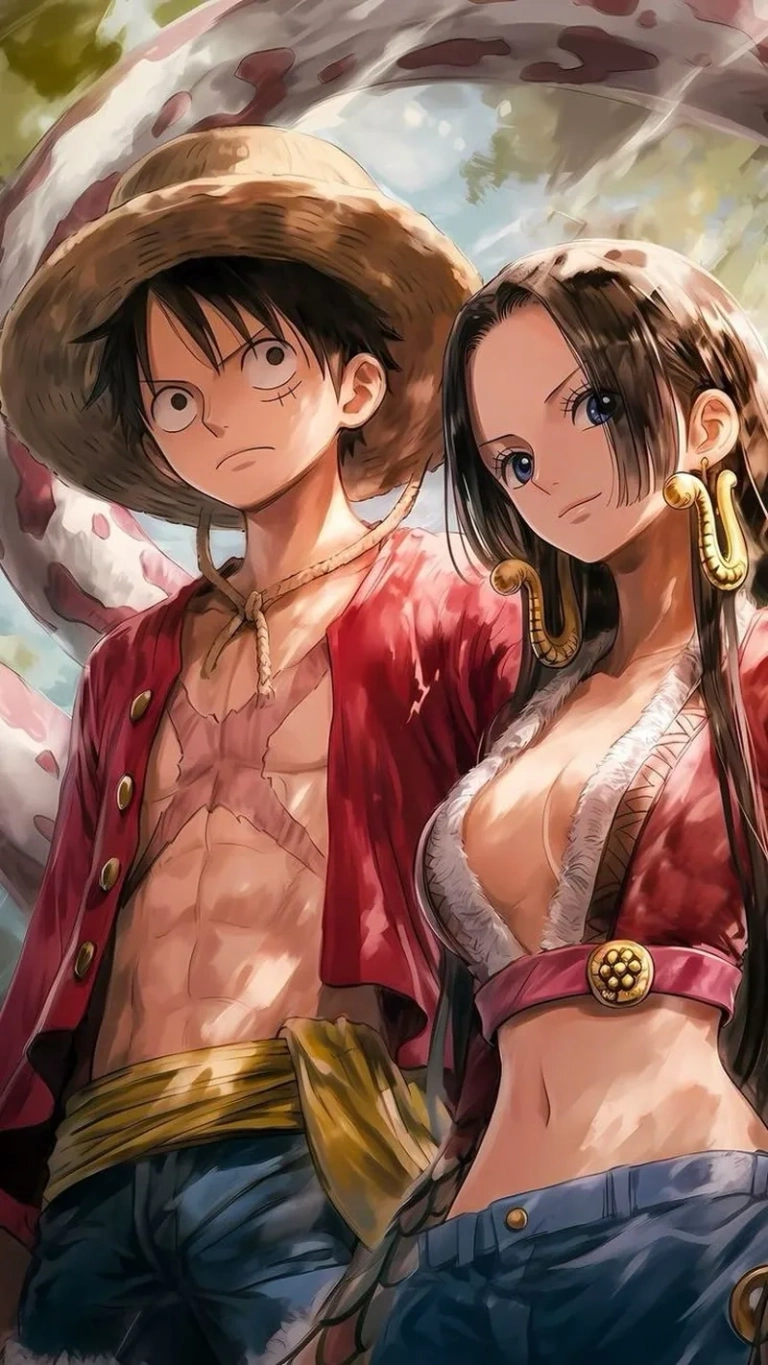 Những ảnh ấn tượng của Boa Hancock và Luffy trong One Piece