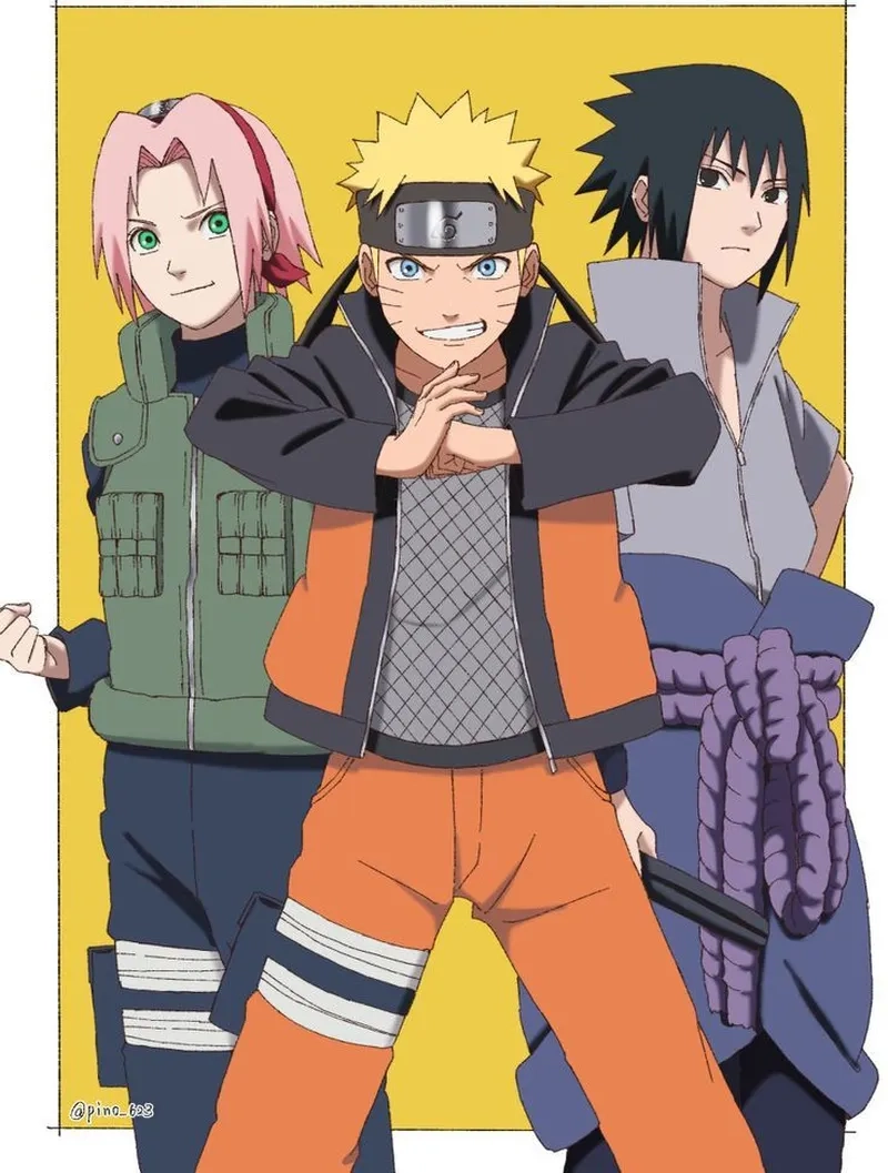 Những lần Naruto Sasuke và Sakura chiến đấu cùng nhau