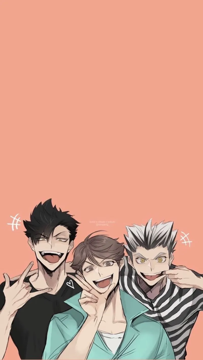 Oikawa Kuroo Bokuto là ba nhân vật không thể thiếu trong mọi trận đấu