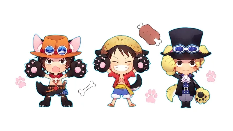 One piece chibi wallpaper 4k cực đẹp cho màn hình