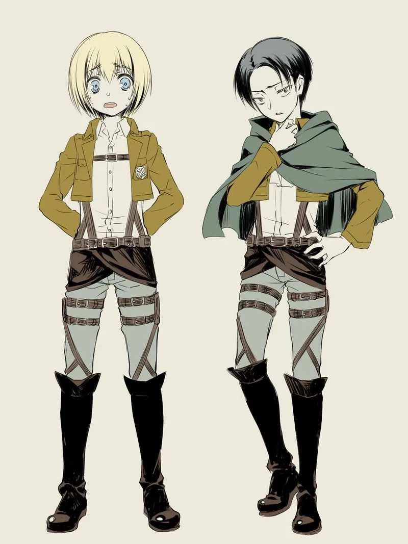 Phản ứng của Armin x Levi khiến fan thích thú