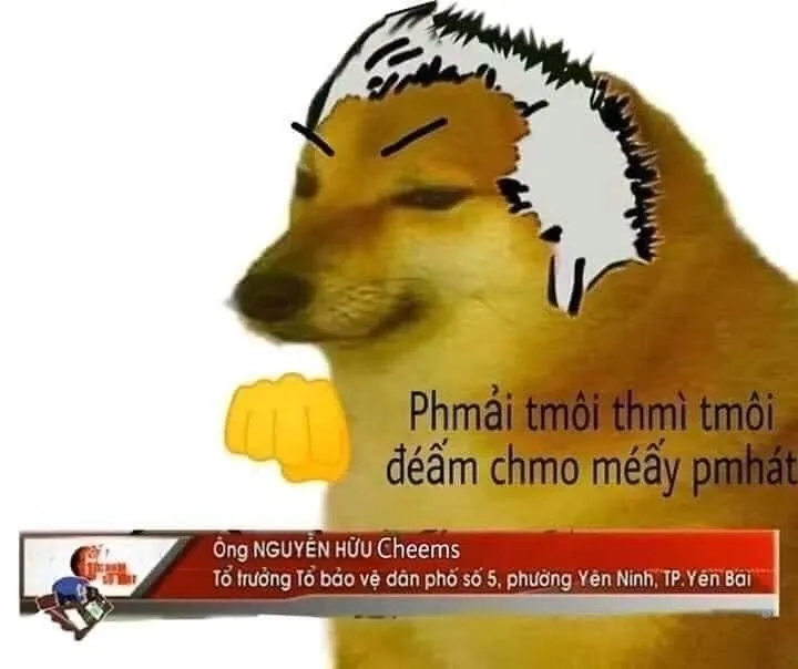 Sad cheems meme thể hiện cảm xúc buồn cực lầy