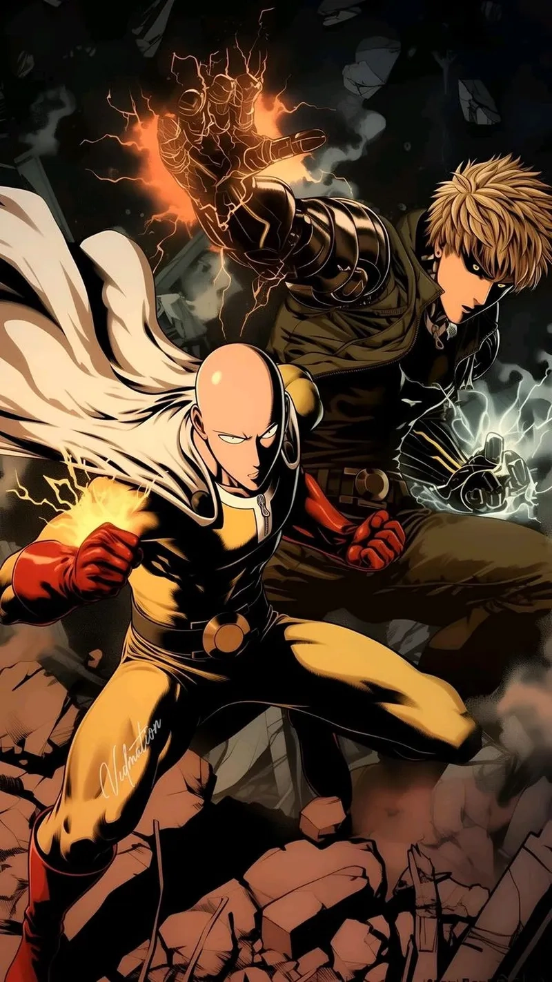 Saitama x Genos là một trong những cặp đôi được yêu thích trong One Punch Man
