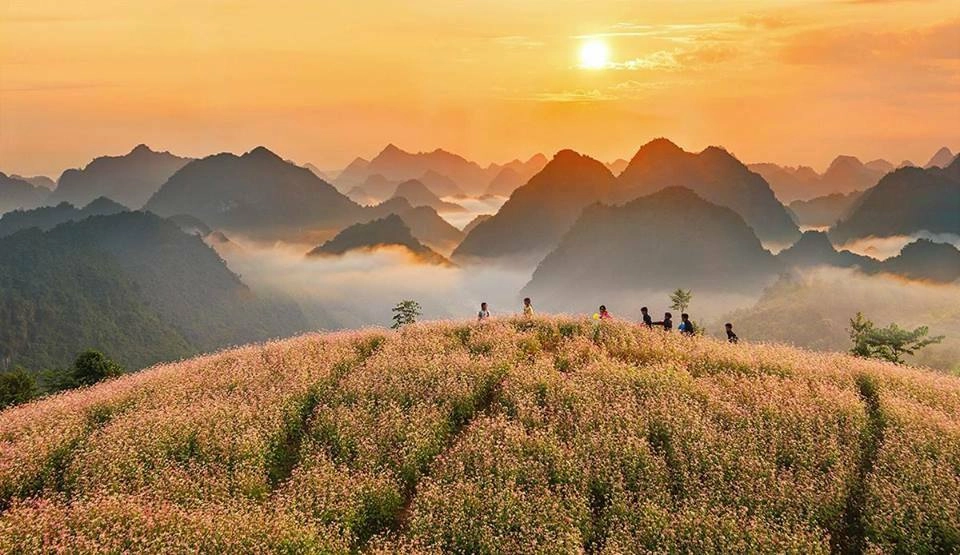 Săn mây cùng Hoàng Su Phì bình minh hùng vĩ