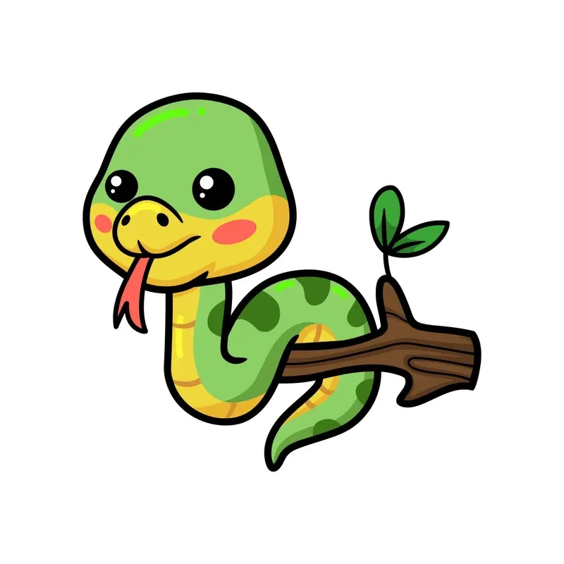 Sáng tạo không giới hạn với hình rắn chibi 2025
