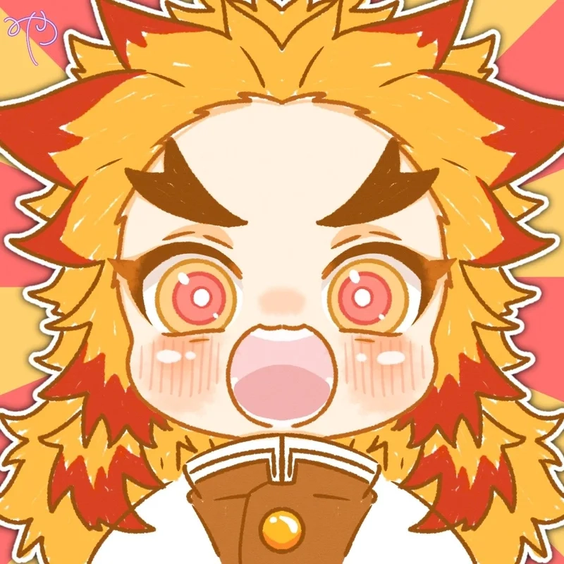 Say đắm tạo hình rengoku kyoujurou chibi đậm chất samurai