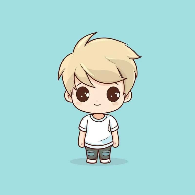 Siêu phẩm ảnh anime cute nam chibi chất lượng cao