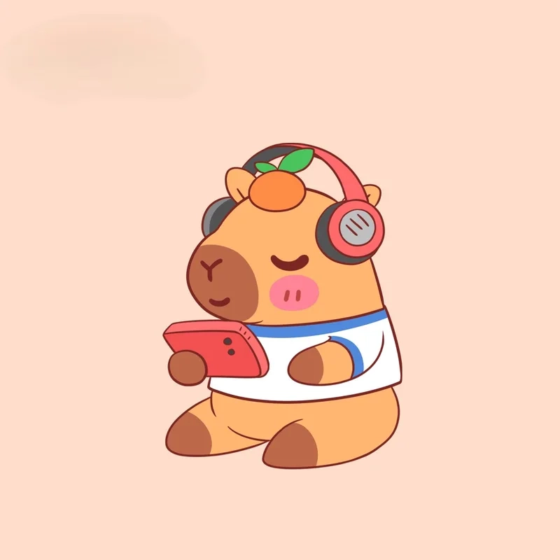 Siêu phẩm hình ảnh nền hình ảnh nền capybara chibi cute
