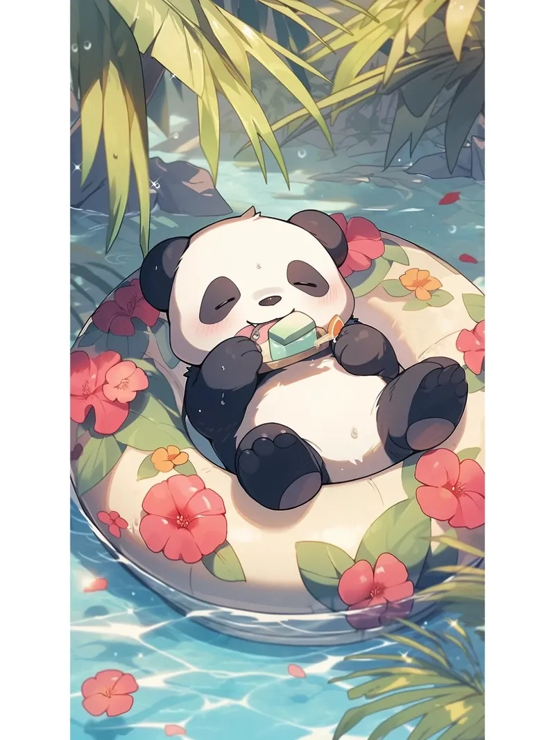 Siêu phẩm hình panda chibi không thể thiếu cho fan chibi