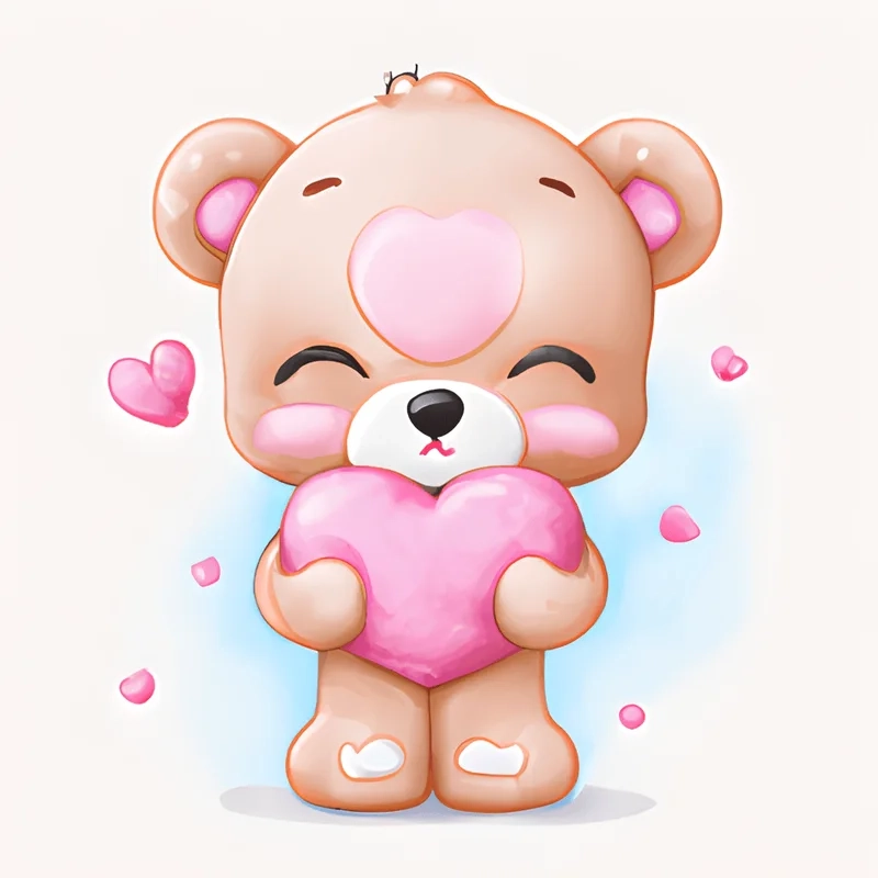 Sở hữu ngay ảnh avatar dễ thương gấu chibi cute đốn tim người xem
