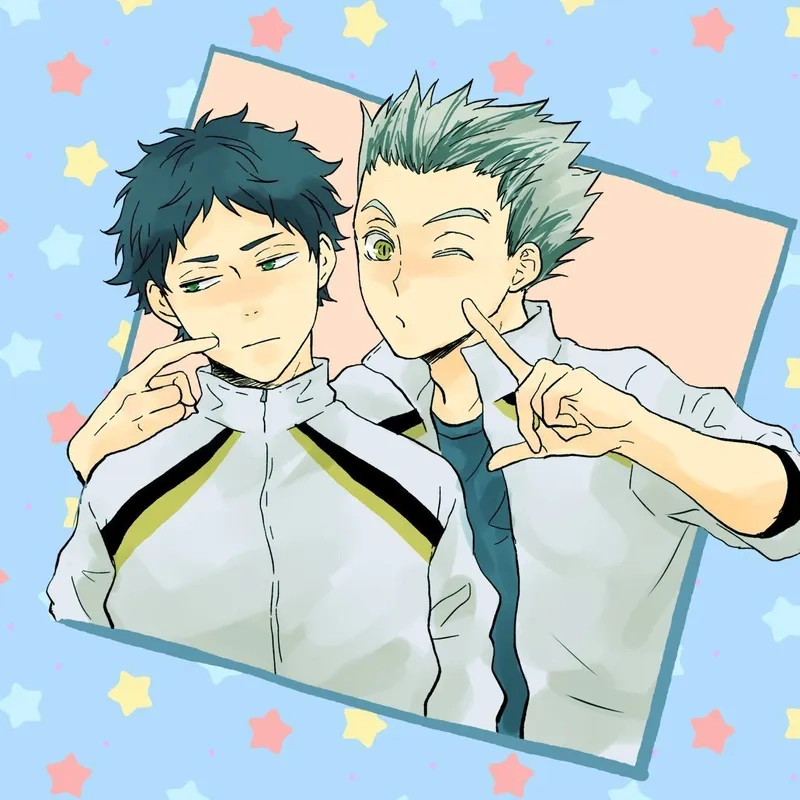 Sự kết hợp ăn ý giữa Bokuto Akaashi làm nên huyền thoại Haikyuu