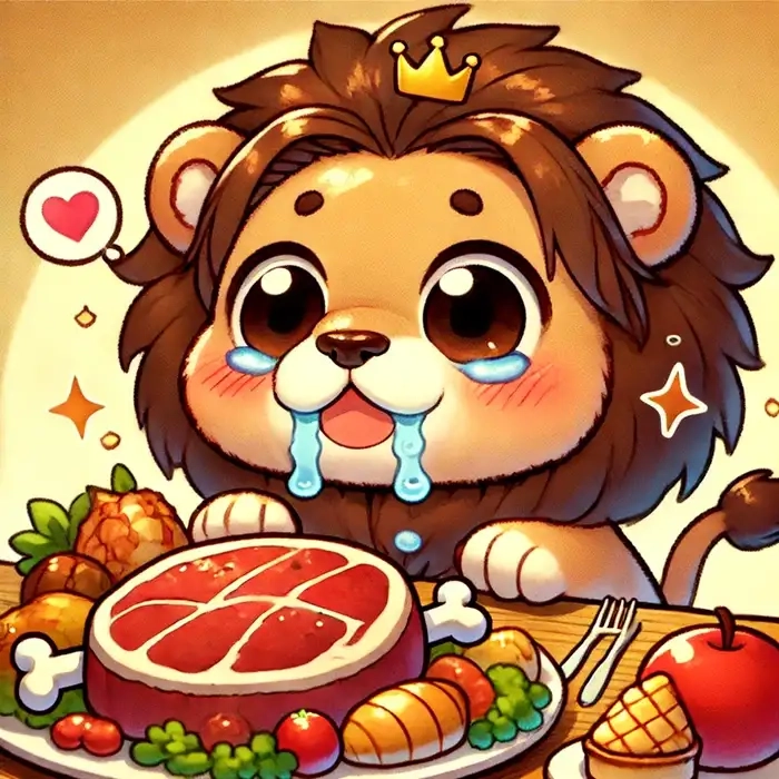 Sư tử chibi cute khiến mọi thứ trở nên tươi sáng hơn