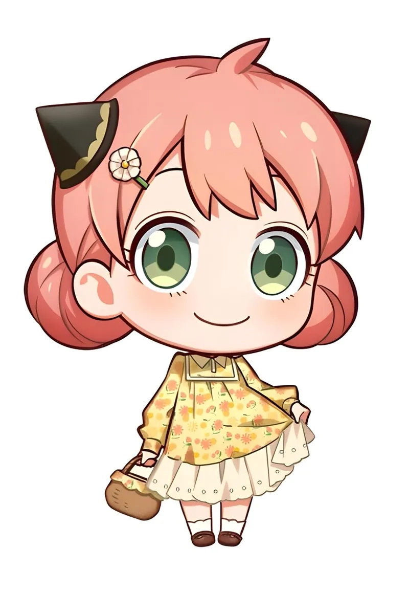 Tải ảnh chibi Anya để làm hình nền cute