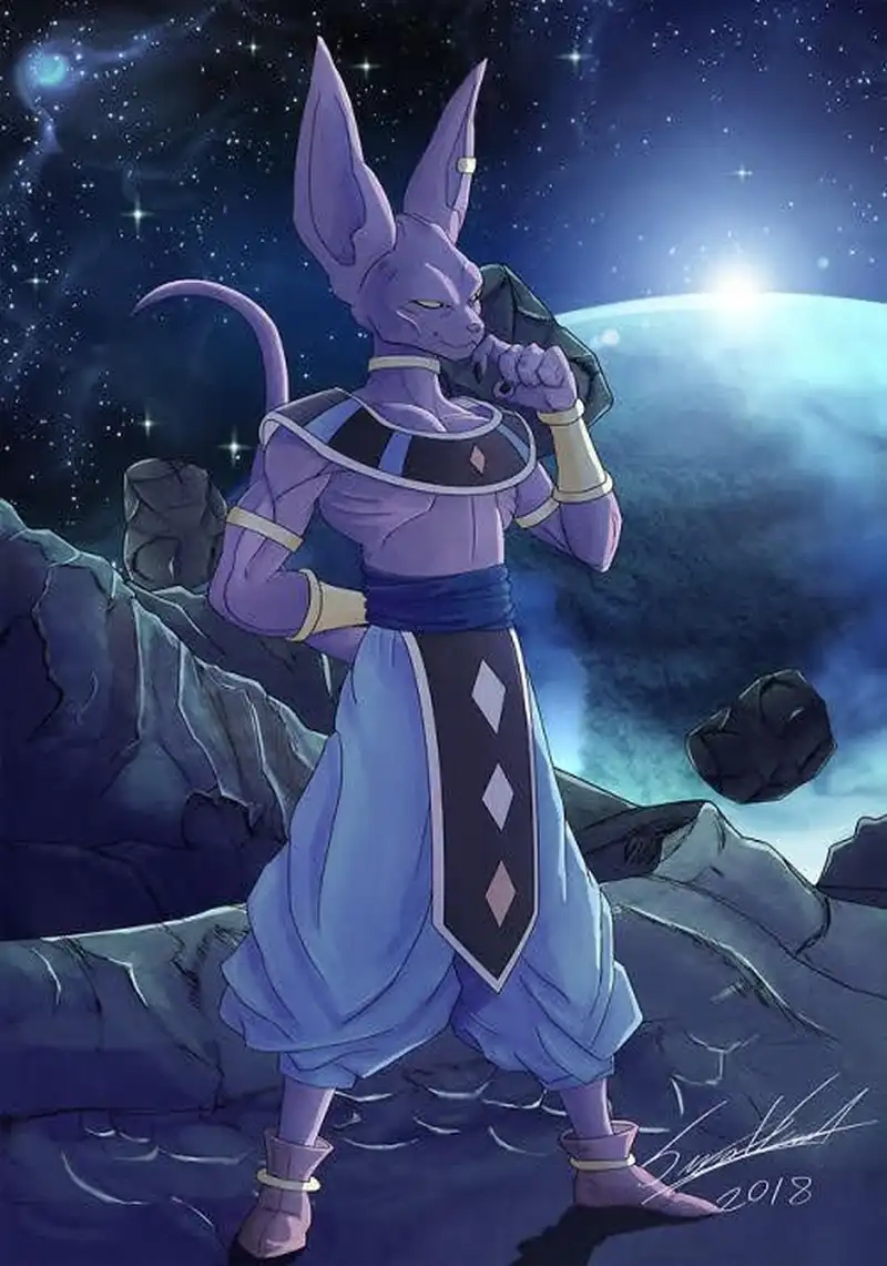 Tái hiện thần lực đỉnh cao của Beerus Dragon Ball qua hình ảnh