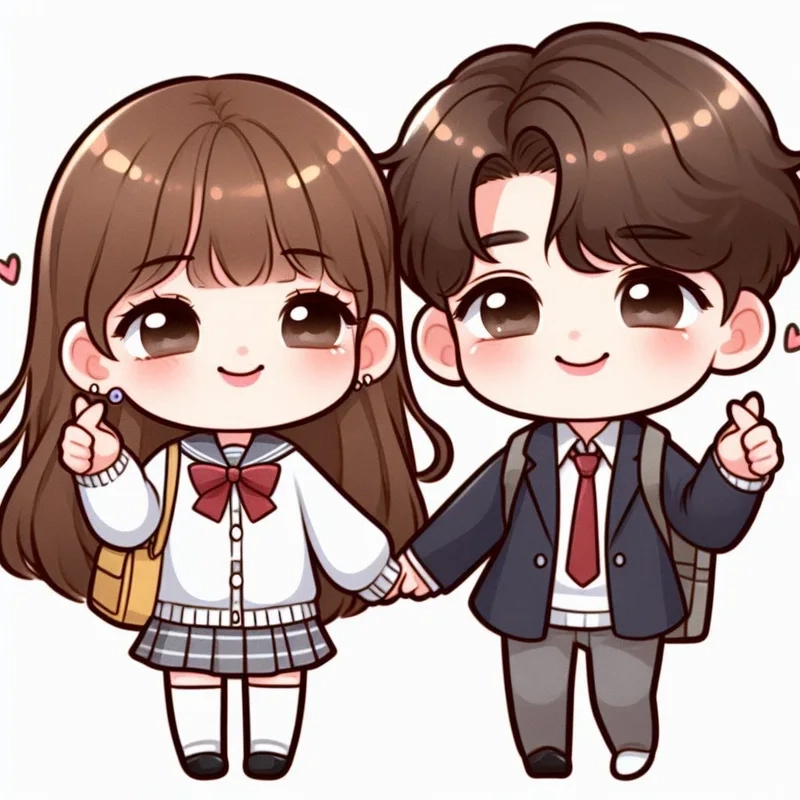 Tải ngay anime chibi cặp đôi cute khiến trái tim tan chảy