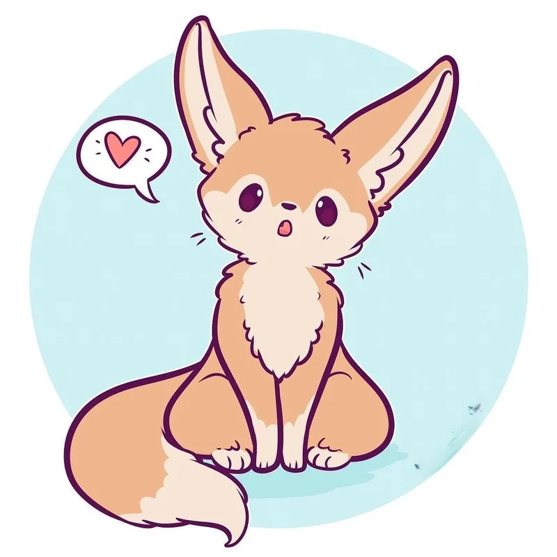 Tải ngay avatar cáo chibi siêu ngầu cho Facebook và Zalo