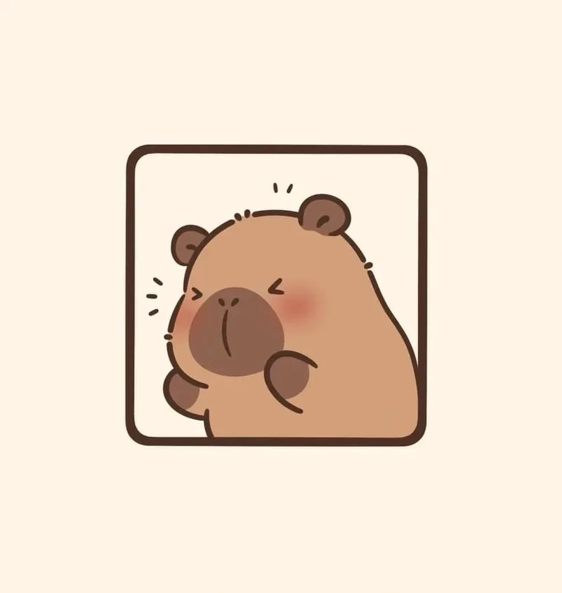 Tải ngay bộ hình ảnh nền hình ảnh nền capybara chibi full HD
