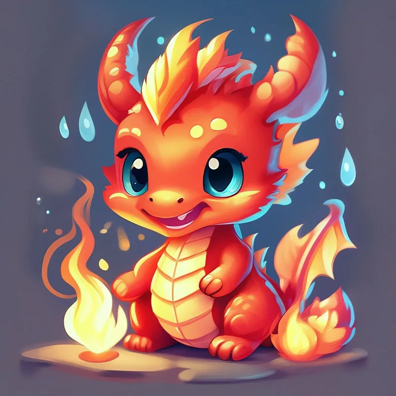 Tải ngay bộ hình rồng chibi siêu ngộ nghĩnh