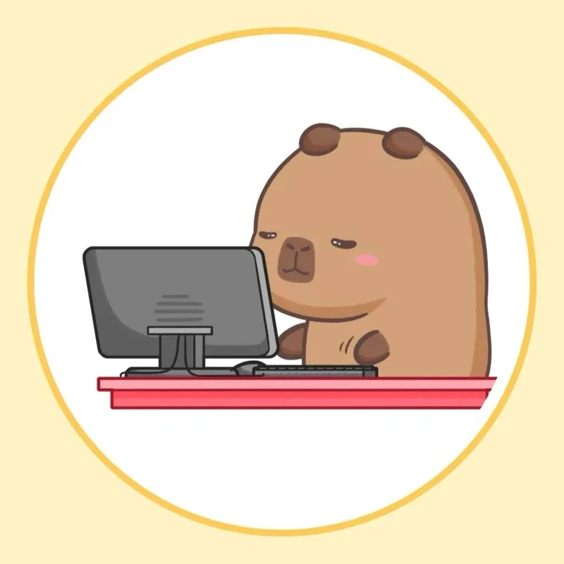Tải ngay sticker capybara chibi cute siêu yêu