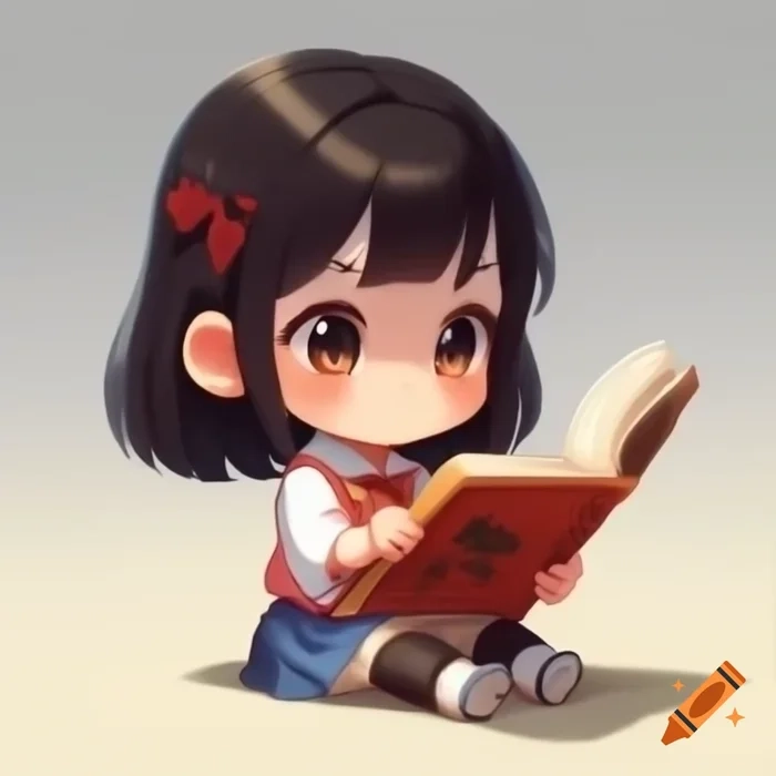 Tải về ngay ảnh học sinh chibi nữ siêu đáng yêu