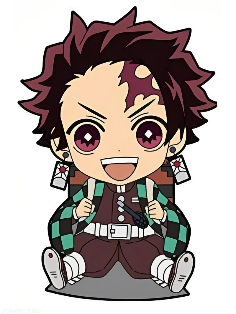 Tanjiro chibi cute mang đến vẻ ngoài đáng yêu không thể cưỡng lại